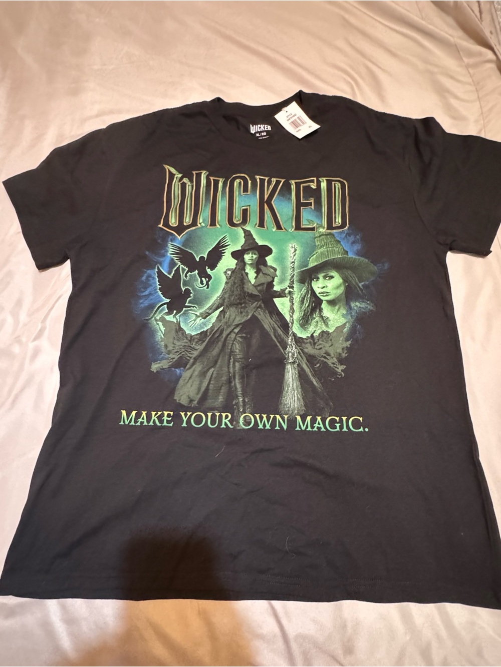 Wicked Movie T shirt XL Black NWT Make Your Own Magic